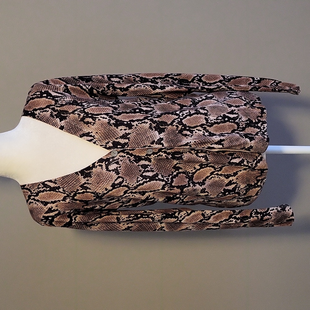 Calvin Klein snake print cardigan